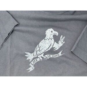 NWT Men's Life is Good Patriotic Eagle T-shirt Size Large